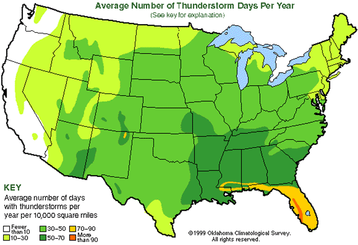 Storm Days Map